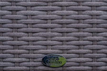 Stół ogrodowy Sottile 100x200 cm szary nowoczesny design duży stół technorattanowy idealny na przestronny taras szklany blat