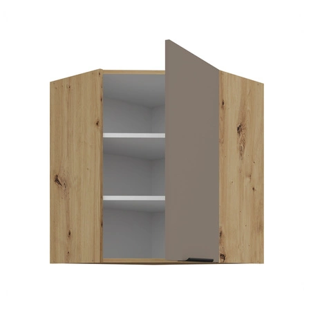 Szafka kuchenna narożna wisząca Fiuggi Ar 60x60 GN-72 1F odporna na uszkodzenia wykończenie frontów w technologii anti fingerprint