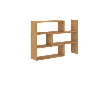 Regał niski Carl dąb artisan idealny regał do biura gabinetu lub pokoju nastolatka z możliwością rozsunięcia