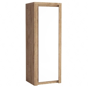 Szafa Livinio 73 cm dąb ribbeck / biały połysk stylowa szafa do przedpokoju wyposażona w drążek na ubrania wiszące