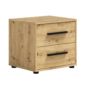 Szafka nocna Maxione dąb artisan elegancka szafka z szufladami do sypialni funkcjonalny mebel w ponadczasowym designie