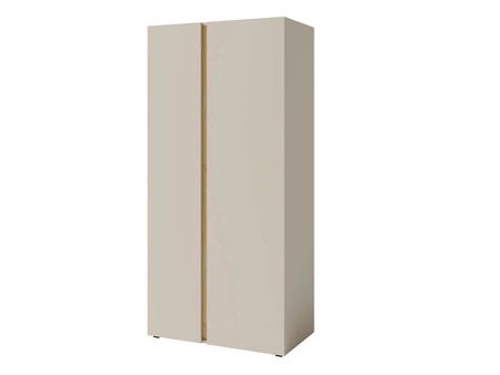 Szafa Paguro 90 cm beż piaskowy / dąb olejowany nowoczesny design wykończenie ABS szafa do pokoju młodzieżowego