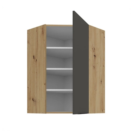 Szafka kuchenna narożna wisząca Aversa Ar 60x60 GN-90 1F odporna na uszkodzenia wykończenie frontów w technologii anti fingerprint