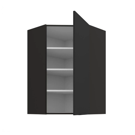 Szafka kuchenna narożna wisząca Alatri Bl 60x60 GN-90 1F odporna na uszkodzenia wykończenie frontów w technologii anti fingerprint
