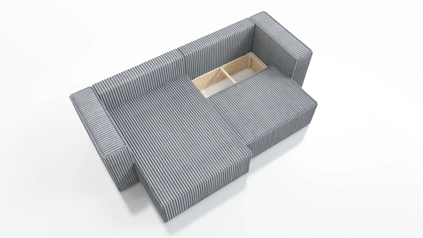 Narożnik z pojemnikiem na pościel Otton 