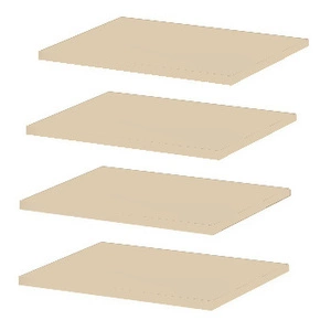 Półki do szafy Sandbox 101 cm beżowe doskonały dodatek do przeorganizowania przestrzeni i przechowywania