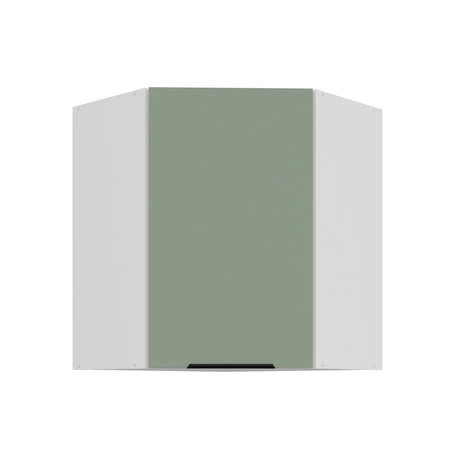 Szafka kuchenna narożna wisząca Treviso Wh 60x60 GN-72 1F odporna na uszkodzenia wykończenie frontów w technologii anti fingerprint