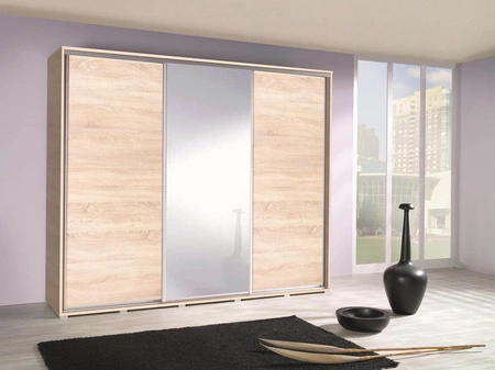 Zestaw mebli do sypialni Penelopa dąb sonoma jasny klasyczny design funkcjonalny i komfortowy zachwyci miłośników klasycznych wnętrz