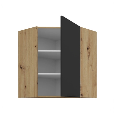 Szafka kuchenna narożna wisząca Alatri Ar 60x60 GN-72 1F odporna na uszkodzenia wykończenie frontów w technologii anti fingerprint