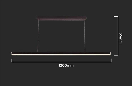 Lampa wisząca Form czarna 23W 4000K nietuzinkowa lampa sufitowa zachwyca minimalizmem elegancka dekoracja wnętrza