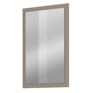 Lustro wiszące Cross 60x40 cm ciemny beżowy funkcjonalny dodatek do przedpokoju lub garderoby nowoczesny design