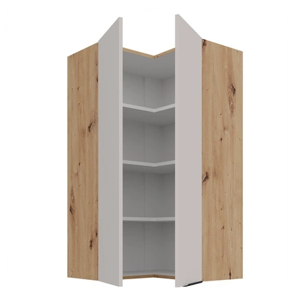 Szafka kuchenna narożna wisząca Soela 60x60 GN-108 2F metalowy uchwyt krawędziowy szafka odporna na działanie wilgoci i uszkodzenia