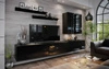 Meblościanka Anton czarny połysk modernistyczny design idealna dla miłośników nowoczesnych aranżacji o eleganckim charakterze