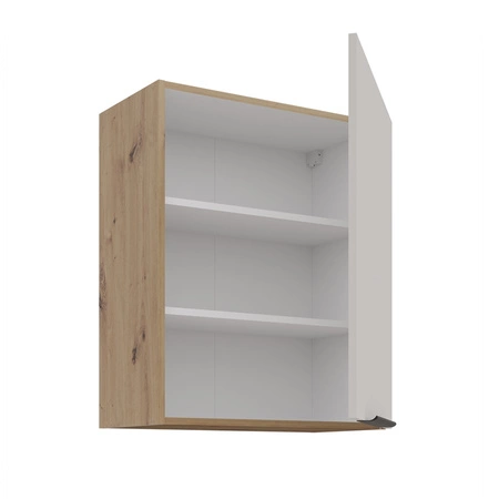 Zestaw mebli kuchennych Soela 330 cm eleganckie szafki kuchenne o subtelnej i naturalnej kolorystyce metalowe uchwyty krawędziowe