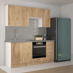 Zestaw mebli kuchennych Lento 180 cm niepowtarzalny styl szafek dopasuje się do wnętrza każdej kuchni