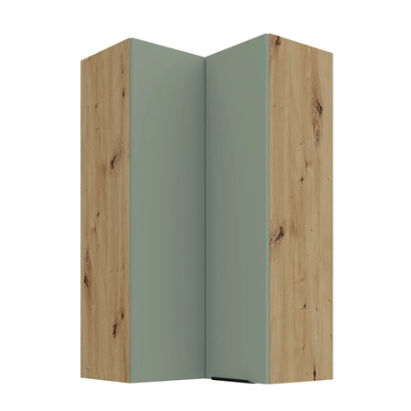 Szafka kuchenna narożna wisząca Treviso Ar 60x60 GN-108 2F odporna na uszkodzenia wykończenie frontów w technologii anti fingerprint