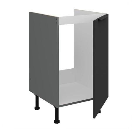 Szafka kuchenna stojąca z szufladą i półką Alatri Ant 50 D 1F 1S BB fronty szafki kuchennej wykończone w technologii anti fingerprint