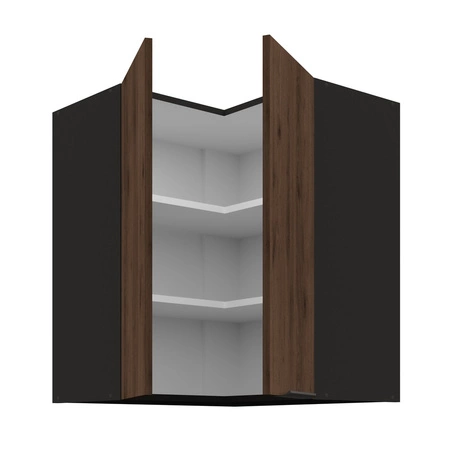 Szafka kuchenna narożna wisząca Brianza 60x60 GN-72 2F metalowy uchwyt krawędziowy szafka odporna na działanie wilgoci i uszkodzenia