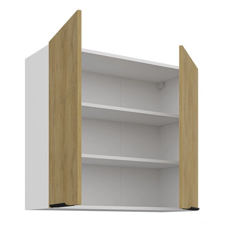 Szafka kuchenna wisząca Cremona 80 G-72 2F metalowe uchwyty krawędziowe szafka odporna na działanie wilgoci i uszkodzenia