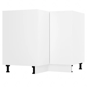 Szafka kuchenna narożna Zova 79x79 DRP biała frezowany uchwyt szafka odporna na działanie wilgoci i uszkodzenia