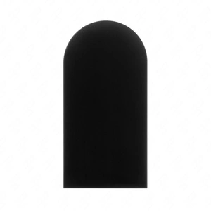 Panel tapicerowany Wally 30x60 cm czarny stylowy panel ścienny płotek welurowa tkanina modne wykończenie każdej aranżacji