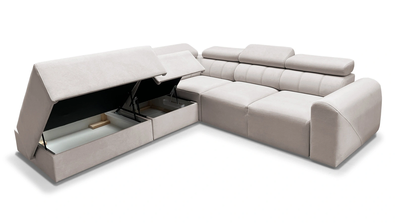 Narożnik z pojemnikiem na pościel Cantare IX Narożnik z funkcją spania