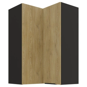 Szafka kuchenna narożna wisząca Crotone 60x60 GN-90 2F metalowy uchwyt krawędziowy szafka odporna na działanie wilgoci i uszkodzenia