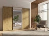 Szafa przesuwna z lustrem Silwer 255 cm dąb artisan nowoczesny design wykończenie ABS oraz aluminiowe prowadnice drzwi