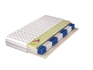 Materac kieszeniowy Alaska 120x200 cm 7 stref twardości dwustronny każda sprężyna umieszczona w osobnej kieszonce materiału