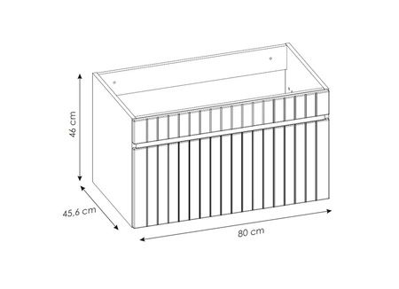 Zestaw mebli łazienkowych Iconic beżowy / dąb coast evoke zestaw mebli z szafkami pod umywalki nablatowe odporne na działanie wilgoci