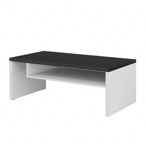 Stolik kawowy Cross biały / czarny nowoczesna konstrukcja podkreślona wyrazista kolorystyką idealna propozycja do salonu