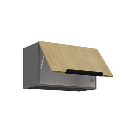 Zestaw mebli kuchennych Corsico 180 cm eleganckie szafki kuchenne o modnej i naturalnej kolorystyce idealny zestaw do małej kuchni