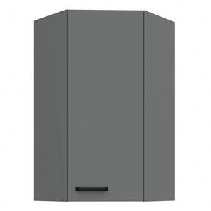 Szafka kuchenna narożna wisząca Verdi 60x60 GN-108 1F szafka odporna na działanie wilgoci i uszkodzenia czarny metalowy uchwyt