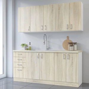 Zestaw mebli kuchennych Sold 180 cm niepowtarzalny styl szafek dopasuje się do wnętrza każdej kuchni