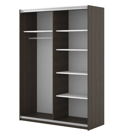 Szafa przesuwna Niva 150 cm dąb dunin pojemna szafa ozdobiona lamelami świetnie sprawdzi się w pomieszczeniach o każdej wielkości