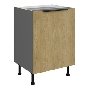 Szafka kuchenna stojąca z półką Corsico 60 D 1F BB metalowy uchwyt krawędziowy szafka odporna na działanie wilgoci i uszkodzenia