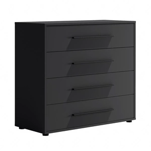 Komoda z szufladami Maxione 99 cm czarna minimalistyczny design klasyczna forma idealna komoda do salonu lub pokoju dziennego