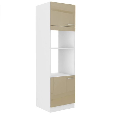 Zestaw mebli kuchennych narożny Nalo 230x370 cm fronty w połysku styl szafek dopasuje się do wnętrza każdej kuchni