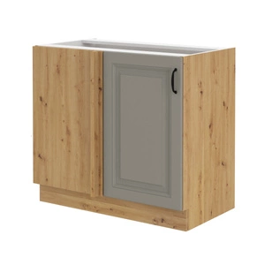 Szafka kuchenna narożna dostawiana Delos 105 ND 1F BB lewa szafka odporna na parę wodną wysoką temperaturę i rozlaną ciecz