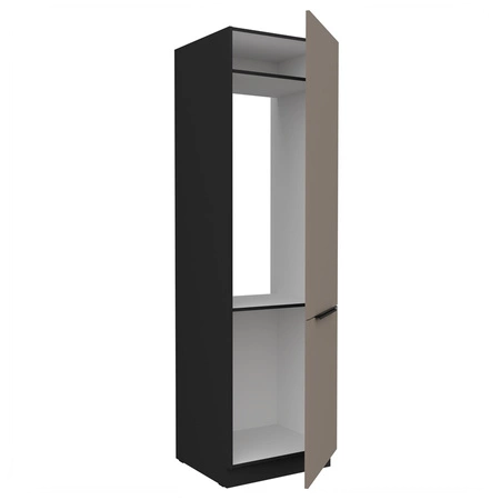 Zestaw mebli kuchennych Fiuggi Bl 390 cm stylowe szafki kuchenne z frontami wykonanymi w technologii anti fingerprint metalowe uchwyty