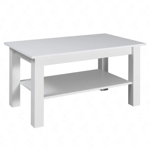 Stolik kawowy Jose T21 102 cm biały nowoczesny design mebla obrzeża stolika kawowego wykończone zostały specjalną okleiną
