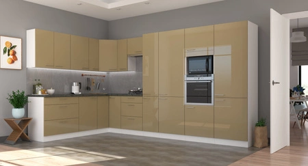 Słupek do zabudowy piekarnika Nalo 60 DP-210 2F szafka z szufladami odporna na parę wodną rozlane ciecze i wysoką temperaturę