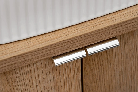 Szafka pod umywalkę Nova 50 cm dąb coast evoke nowoczesny design szafka odporna na działanie wilgoci metalowe uchwyty krawędziowe