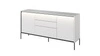 Komoda z szufladami Trend 166 cm biała funkcjonalna komoda o wyjątkowym designie ryflowane fronty z subtelnym oświetleniem