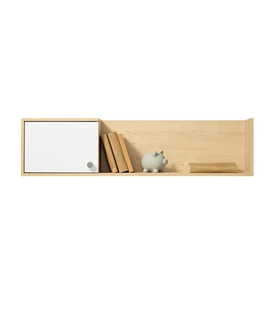 Meblościanka mebli Cary dąb biszkoptowy / biały / beton idealna propozycja do pokoju młodzieżowego lub pokoju dziecięcego w modnym stylu