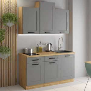 Zestaw mebli kuchennych Asti 150 cm szafki doskonale prezentują się we wnętrzach klasycznych nowoczesnych oraz skandynawskich