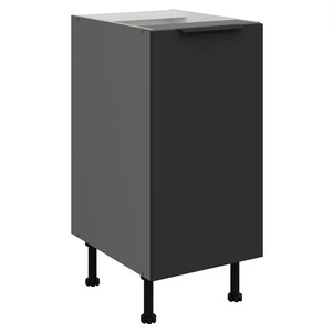 Szafka kuchenna stojąca z półką Alatri Ant 40 D 1F BB szafka odporna na uszkodzenia wykończenie frontów w technologii anti fingerprint