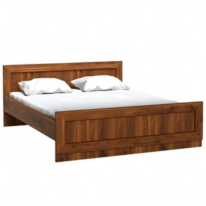 Łóżko Tade 160x200 cm dąb stuletni klasyczny styl idealne łóżko z wysokim zagłówkiem do sypialni lub pokoju młodzieżowego
