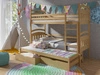 Łóżko piętrowe Adaś 3 osobowe 90x200 cm idealne do pokoju dziecka oszczędza metraż zajmuje przestrzeń łóżka pojedynczego