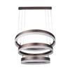 Lampa wisząca Ring brązowa 82W 3000K efektowna lampa sufitowa do wnętrz w stylu nowoczesnym oraz glamour funkcja ściemniania światła